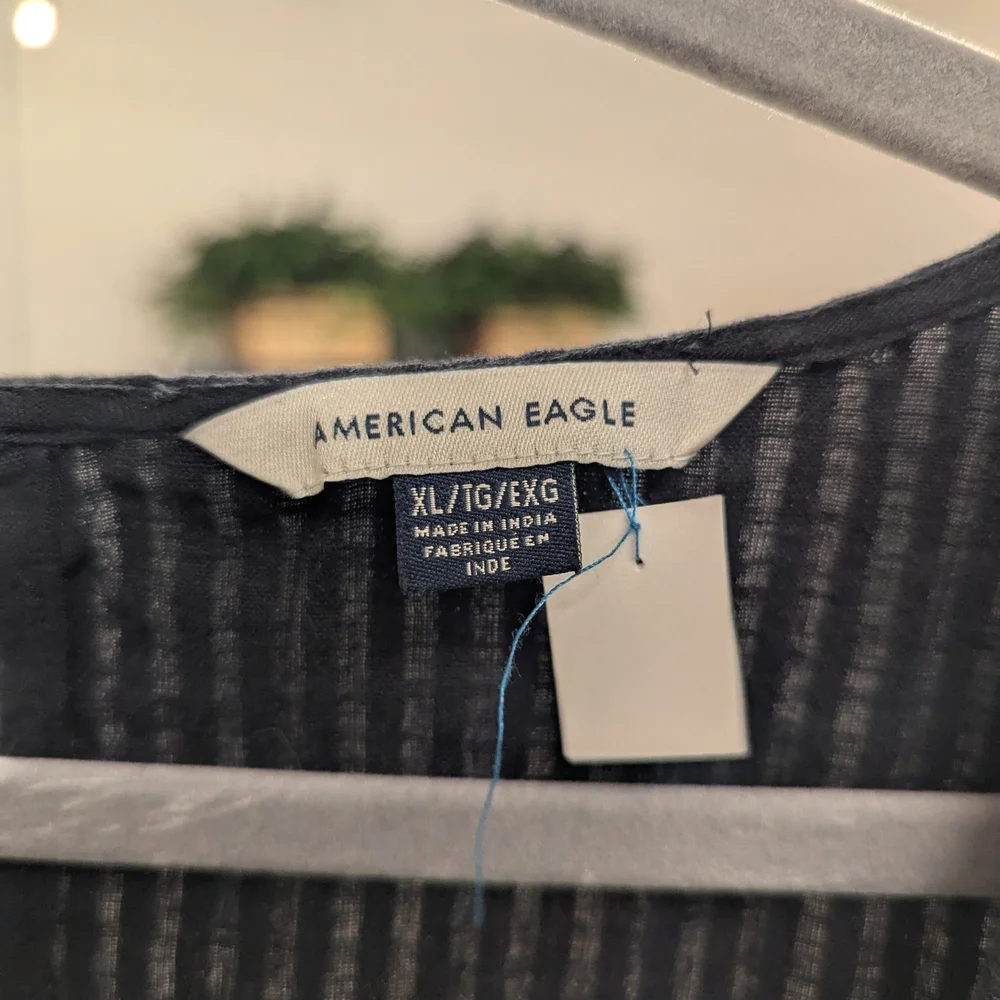 AE Smocked V-Neck Jumpsuit - Picture 3 of 5